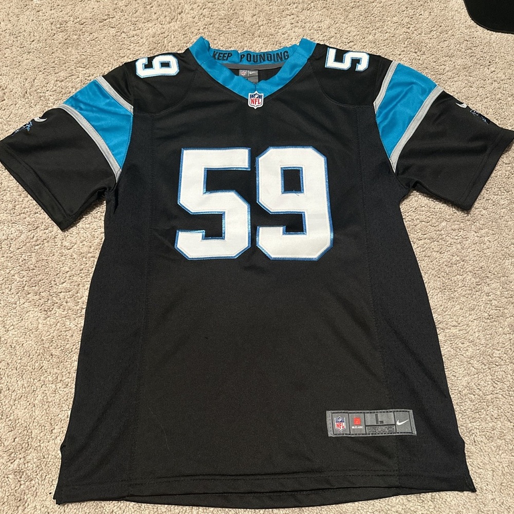 Luke Kuechly Carolina Panthers youth large Nike stitched jersey